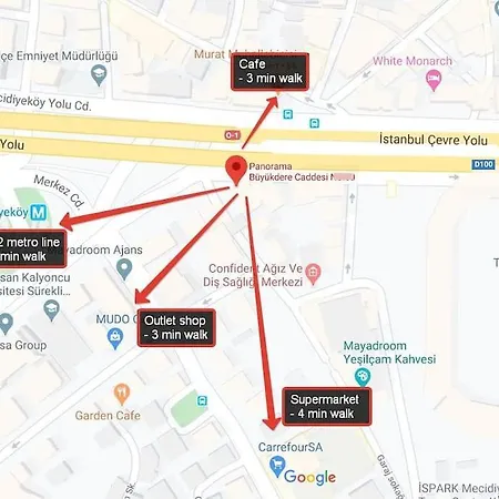 Central With Amazing City View Near Cevahir Mall In Sisli * Istanbul